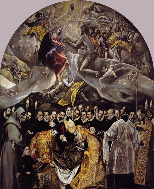 El Greco The Burial of Count Orgaz (mk08) France oil painting art
